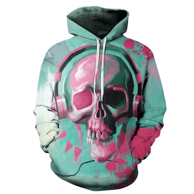 Music Skull Hoodie