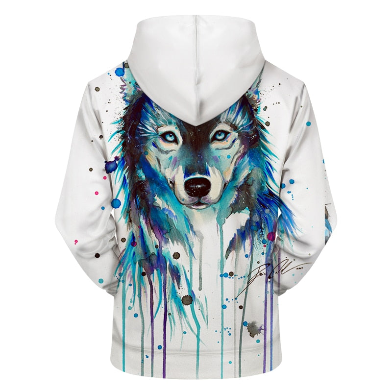 Ice Wolf Hoodie